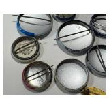 Assorted Vintage Political Pin Backs - Lapel Buttons (Dewey-Bricker, Stevenson-Kefauver, La Follette-Wheeler, Willkie)