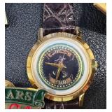 Vintage Shriners Memorabilia Collection - Pins, Medals & Watch