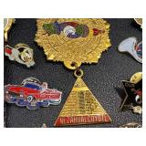 Vintage Shriners Memorabilia Collection - Pins, Medals & Watch