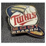 Minnesota Twins World Champions Pins Lot - 1991 World Series/2001 Season (5 Pins)