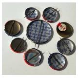 IKE Vintage Political Pin Backs - Assorted (Lot of 9) including Vintage Ike in 56 Political Pin Back / Button