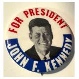 John F. Kennedy for President Campaign Pins Vintage Set