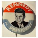 John F. Kennedy for President Campaign Pins Vintage Set