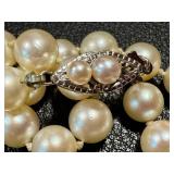 Vintage Pearl Necklace - 14K Clasp, 14-Inch Length