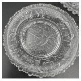 Antique Early American Pressed Glass Cup Plates - Lot of 4