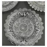 Antique Early American Pressed Glass Cup Plates - Lot of 4