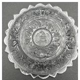 Antique Early American Pressed Glass Cup Plates - Lot of 4