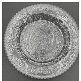 Antique Early American Pressed Glass Cup Plates - Lot of 4