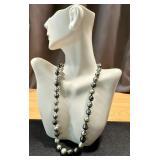18 Inch Tahitian Baroque Pearl Necklace with 14K White Gold Diamond Clasp