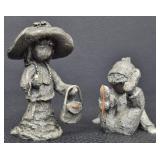 Vintage Hudson Pewter Figurines by Walli Ortman