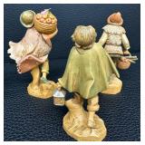 Fontanini Nativity Figurines - Depose ITALY 1985–1991 - 4-5 in tall (Lot of 6)