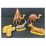 Fontanini Nativity Figures - Italy - 3" to 5 3/4"  Tall (Lot of 6)