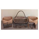 UL - Decorative Wicker Basket Set - 5-Piece