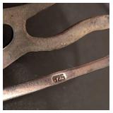 K - Sterling Silver Cuff Bracelet - 2 in. wide