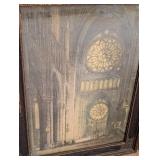 UL - Vintage Cathedral Prints - Framed Pair