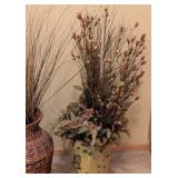 UL - Three Faux Foliage Arrangements in Varied Vases