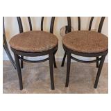 LL - Vintage Bentwood Dining Chairs - 4 Chairs