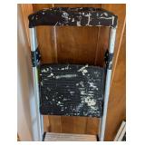 ML - 2-Piece Aluminum Step Ladders - Used, Paint-Spattered