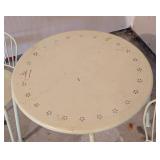 G - Kids Metal Table Set - 24-in Round Table & 2 Chairs
