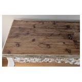 ML - Console Table - Carved White Apron