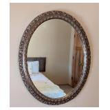 UL - Baroque Oval Wall Mirror Antique Style Bronze Frame