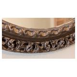 UL - Baroque Oval Wall Mirror Antique Style Bronze Frame