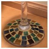 UL - Set of Three Decorative Mosaic Glass Candleholders