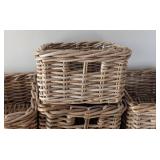 SW - IKEA BYHOLMA Baskets - 8-Pack Rectangular Wicker Storage Baskets