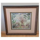 ML - Framed Tree Print - Blossom Orchard Scene