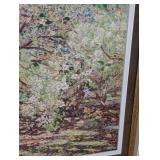 ML - Framed Tree Print - Blossom Orchard Scene