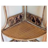 ML - Decorative Corner Shelf Iron Frame with Decorative Panels