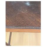 ML - Vintage Wood Side Table with Twisted Columns