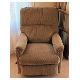 ML - La-Z-Boy Recliner - Light Brown Corduroy Fabric