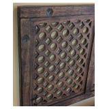 UL - Wood Headboard - 5-Panel Lattice Wall Hanging