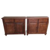 O - Pair of Ballard Designs Exclusive Office Cabinets