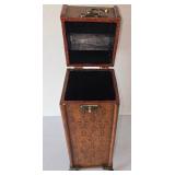 LR - Ornate Wood Boxes & Metal Lantern Candle Holder - 3-Piece Set