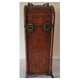 LR - Ornate Wood Boxes & Metal Lantern Candle Holder - 3-Piece Set