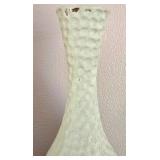 LR - Vases - Cream Hammered Glass Set of 3