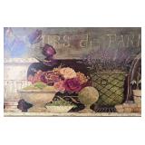 LR - Kathryn Wood Signed Painting Fleurs de Paris and Decorative Jug