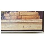 LR - Kathryn Wood Signed Painting Fleurs de Paris and Decorative Jug