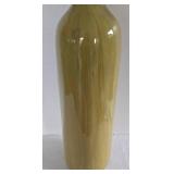 LR - Ceramic Vase Glossy Yellow Glazed Bottle Form