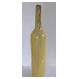 LR - Ceramic Vase Glossy Yellow Glazed Bottle Form