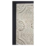 LR - Metal Wall Hanging with Wood Back Frame - 23-Inch Square