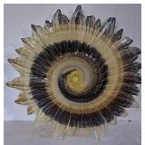K - Sunflower Glass Centerpiece Bowl