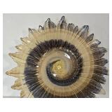 K - Sunflower Glass Centerpiece Bowl