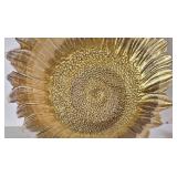 K - Sunflower Glass Centerpiece Bowl