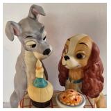 K - Walt Disney Lady & the Tramp Figurine Table Scene