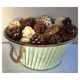 K - Tin Milk Can Planter & Garden Bucket