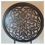 K - Decorative Standing Medallion & 3 Candlesticks