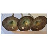 K - Decorative Standing Medallion & 3 Candlesticks